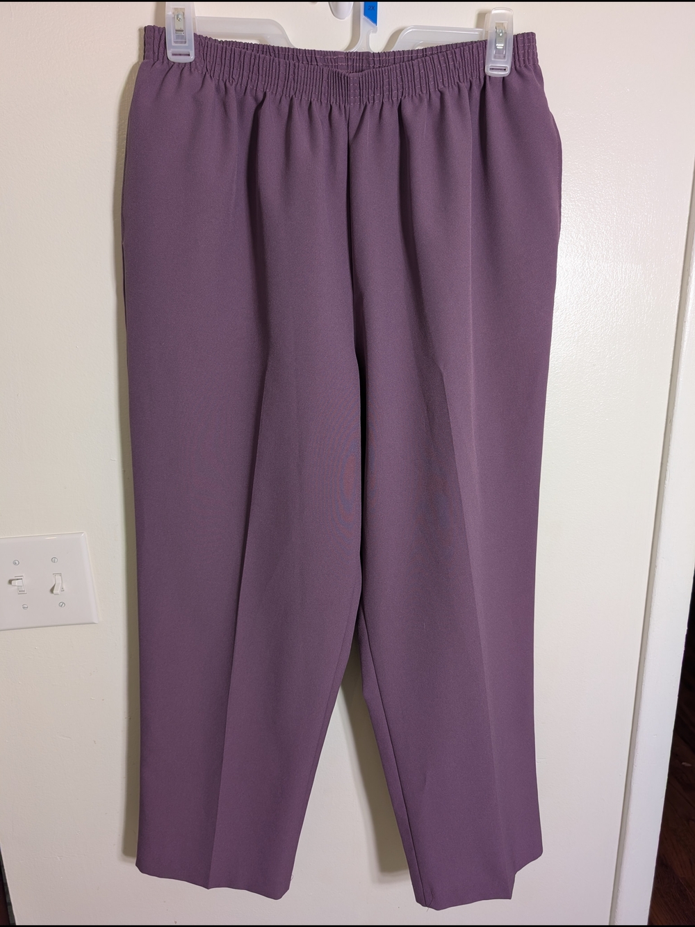 BonWorth Purple Elastic Waist Pull-On Trousers